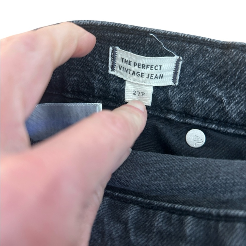 Madewell Perfect Vintage Denim Jeans in Gray 27P (27 Petite) - Picture 6 of 7